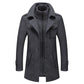 🔈50% Korting🔥Nieuwe Wollen Herenjas met Dubbele Kraag voor Herfst en Winter