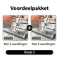 Zelfwringende Platte Mop met 360° Roterende Kop