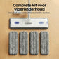 Zelfwringende Platte Mop met 360° Roterende Kop