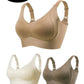 🎁Koop 1, krijg 2 gratis, 💕Geribbelde zijden push-up bh voor dames zonder stalen ring, verstelbaar🌸