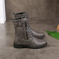 🔥🔥Gratis verzending👢Sale 49% korting - Orthopedische laarzen met ronde neus en zijrits voor dames