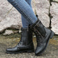 🔥🔥Gratis verzending👢Sale 49% korting - Orthopedische laarzen met ronde neus en zijrits voor dames