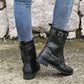 🔥🔥Gratis verzending👢Sale 49% korting - Orthopedische laarzen met ronde neus en zijrits voor dames