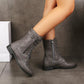 🔥🔥Gratis verzending👢Sale 49% korting - Orthopedische laarzen met ronde neus en zijrits voor dames