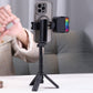 3-in-1 Selfiestick Statief met LED Lamp en Bluetooth Afstandsbediening
