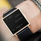 ⌚Waterdicht vierkant elektronisch herenhorloge met stalen band