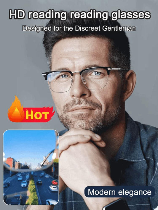 Ultralichte anti-blauwe presbyopische bril