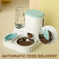 Zwaartekracht Huisdier Voerbak en Water Dispenser Set