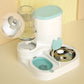Zwaartekracht Huisdier Voerbak en Water Dispenser Set
