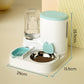 Zwaartekracht Huisdier Voerbak en Water Dispenser Set