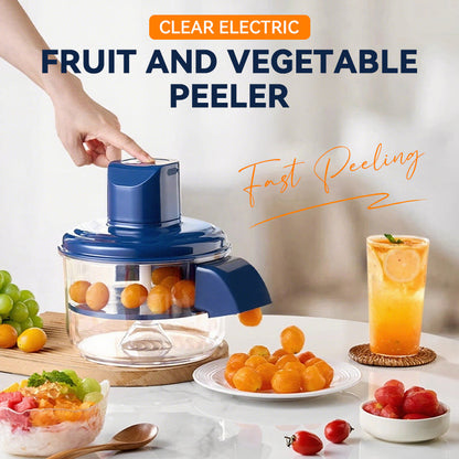 ⏳ 50% KORTING! Transparante Elektrische Fruit- en Groenteschiller – Snel & Makkelijk Schillen! 🍇🧄