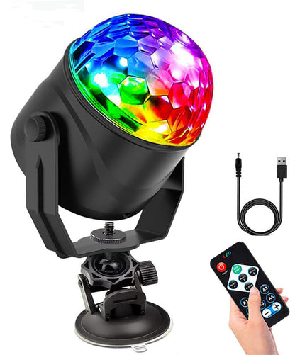 🖤Black Friday topper!✨ Magische LED Disco Bol – RGB Stroboscoop Effect, Afstandsbediening & Draagbaar (Creëer Instant FeestSfeer Voor Partijen, Karaoke & Meer!)