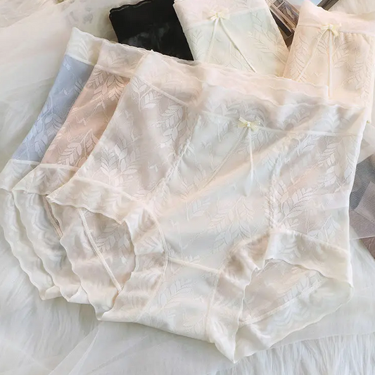 Zijdezachte kanten driehoekige slipjes voor dames