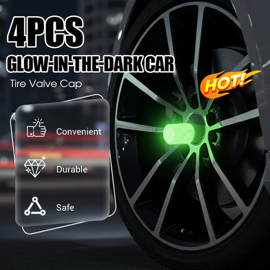 4 stuks lichtgevende ventieldopjes voor auto