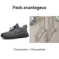 Casual wandelschoenen voor heren met warme voering