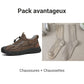 Casual wandelschoenen voor heren met warme voering