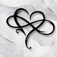 Infinity hart wand decoratie™ | Het symbool van de eeuwige liefde